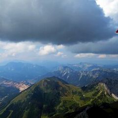 Flugwegposition um 12:12:43: Aufgenommen in der Nähe von Hafning bei Trofaiach, Österreich in 2435 Meter